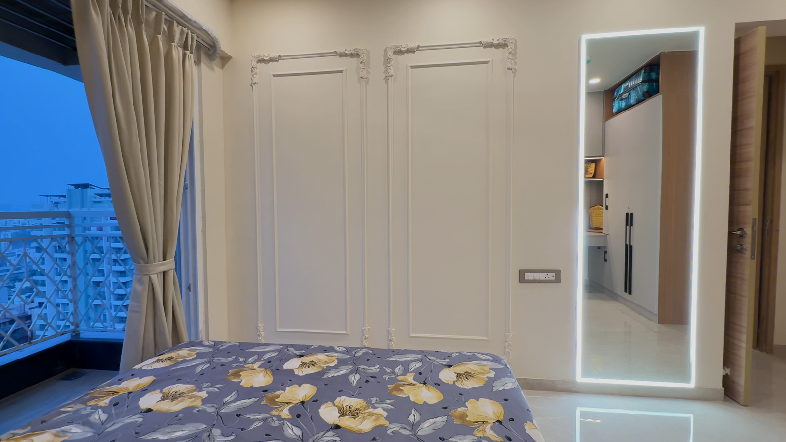 Bedroom interior at Kundan Espacio Balewadi