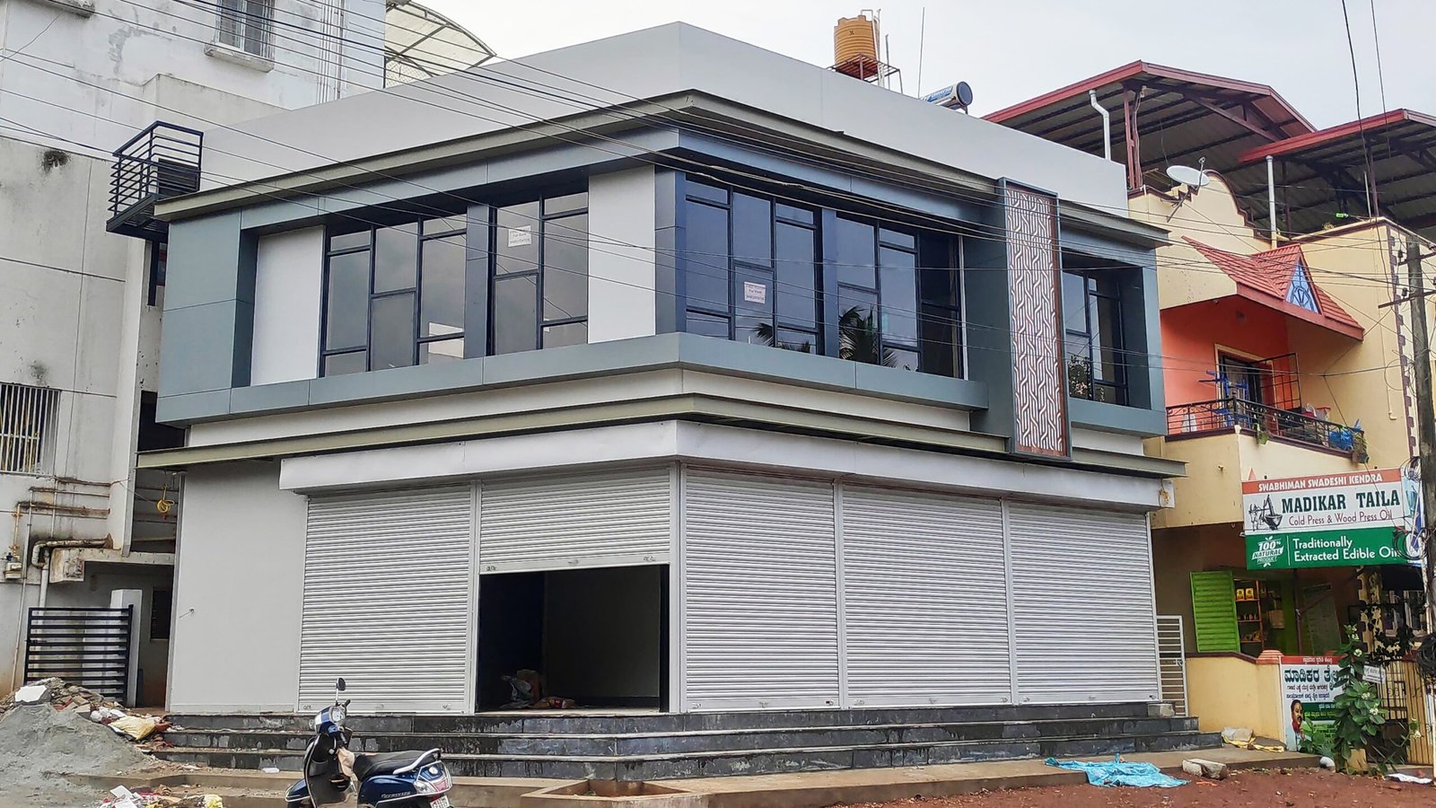 PEB and RCC commercial complex construction Gandhinagar Main Road Dharwad by ZA Construction