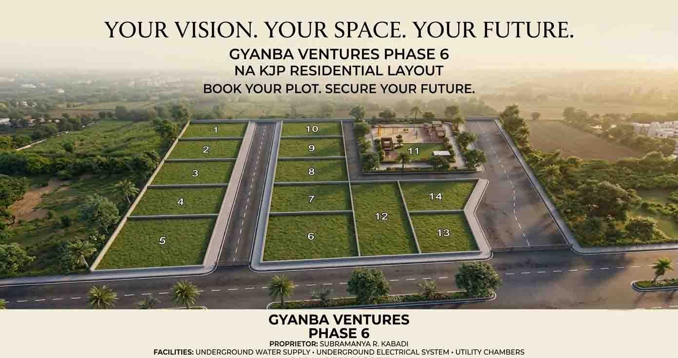Gyanba Ventures Phase 6 residential layout development in Sattur Dharwad by ZA Construction and Interiors
