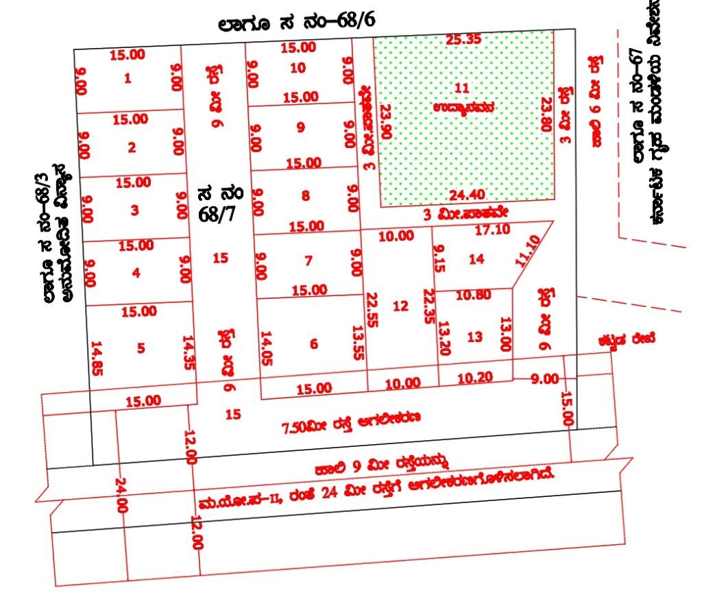 Residential land development work in Hubballi Dharwad by ZA Construction